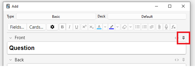 ไอคอนหมุด