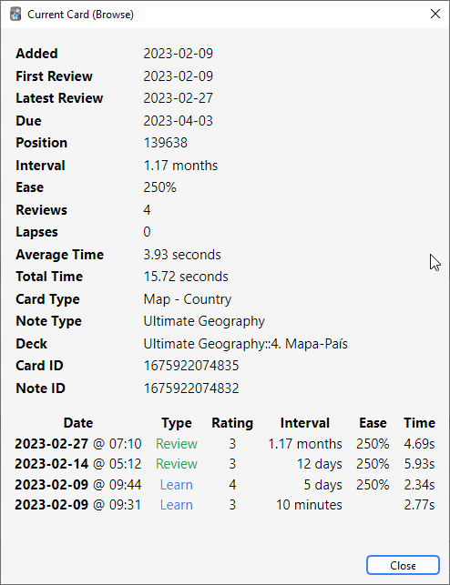 ข้อมูลการ์ด